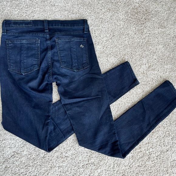 RAG & BONE JEANS - Women's Blue Jeans The Legging in Midnight Wash - Picture 2 of 4